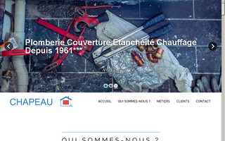 entreprisechapeau.fr website preview
