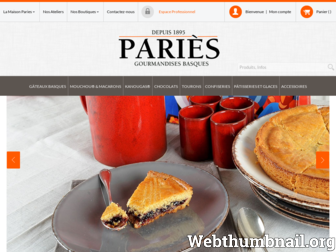 paries.fr website preview