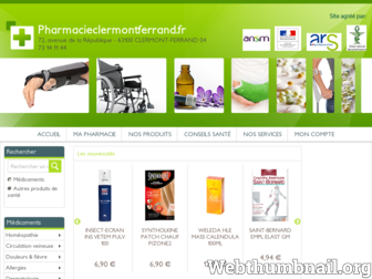 pharmacieclermontferrand.fr website preview