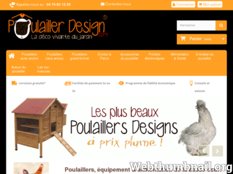 poulaillerdesign.com website preview