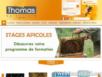 thomas-apiculture.com website preview
