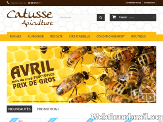 catusse-apiculture.com website preview