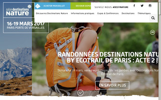 destinations-nature.com website preview