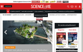 science-et-vie.com website preview