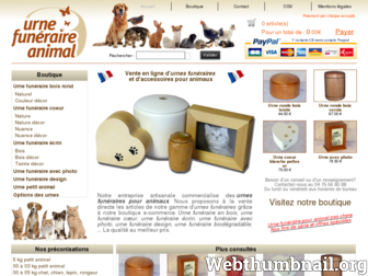 urne-funeraire-animal.com website preview