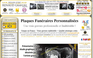 plaque-funeraire.fr website preview