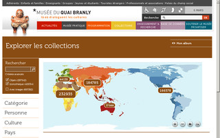collections.quaibranly.fr website preview
