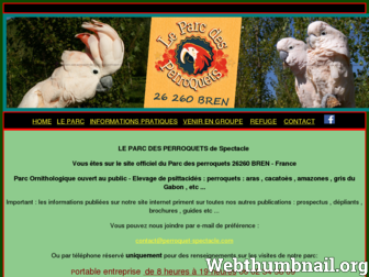 perroquet-spectacle.com website preview