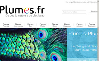 plumes.fr website preview