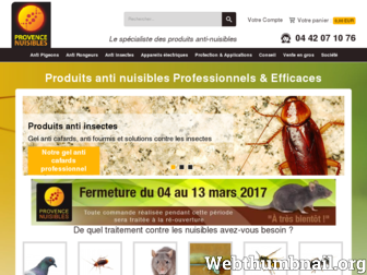 provence-nuisibles.fr website preview