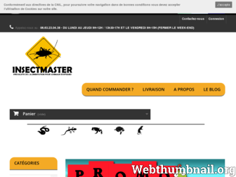 insectmaster.fr website preview