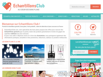 echantillonsclub.com website preview
