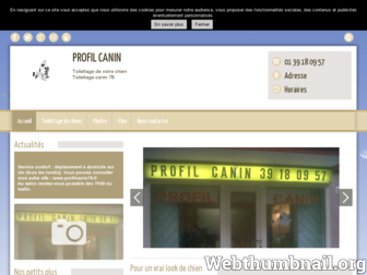 profil-canin.fr website preview
