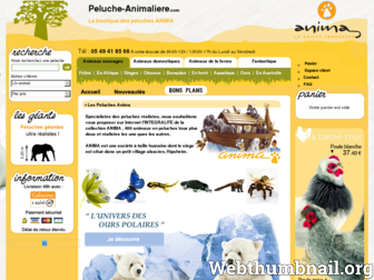 peluche-animaliere.com website preview