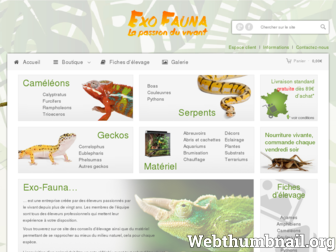 exo-fauna.fr website preview