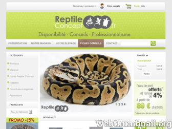 reptile-concept.fr website preview
