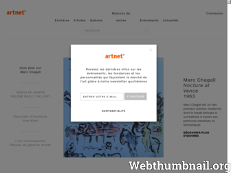 artnet.fr website preview