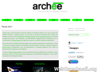 archee.qc.ca website preview