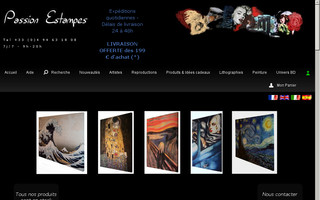 passion-estampes.com website preview