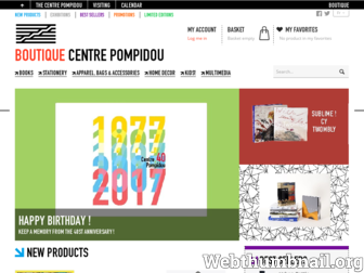 boutique.centrepompidou.fr website preview
