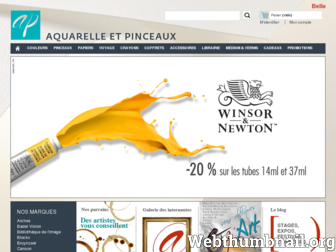 aquarelleetpinceaux.com website preview