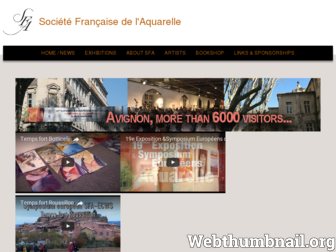 sfaquarelle.fr website preview