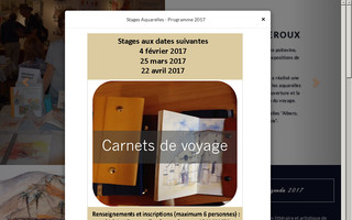 aquarelles-feroux.fr website preview