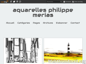 aquarelles.merias.over-blog.com website preview