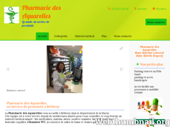 pharmacie-des-aquarelles.fr website preview