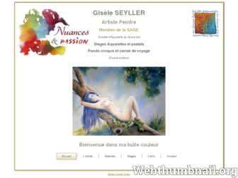 aquarelle-giseleseyller.com website preview