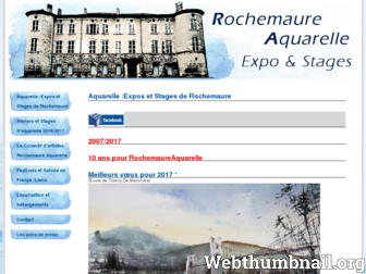 rochemaureaquarelle.com website preview