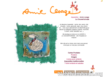 annie-lesage.com website preview