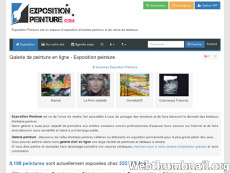 expositionpeinture.com website preview