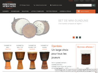 percussion-africaine.com website preview