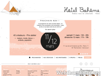 hotel-boheme.fr website preview