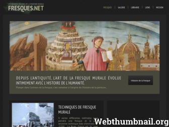 fresques.net website preview
