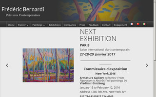 peintures-contemporaines.com website preview