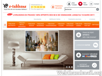 e-tableaux.fr website preview