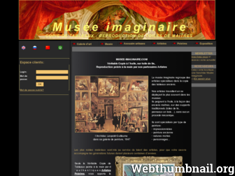 musee-imaginaire.com website preview