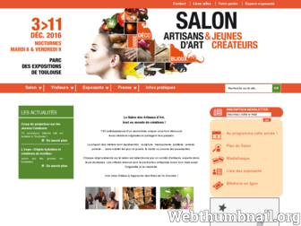 salon-artisansdart-toulouse.com website preview