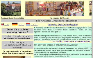 artiscreajura.fr website preview