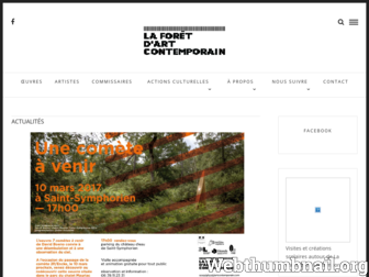 laforetdartcontemporain.com website preview