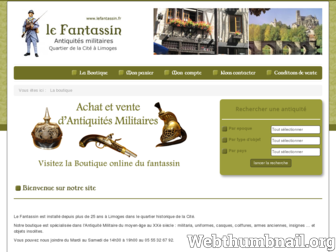 lefantassin.fr website preview