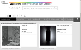 collection.centrepompidou.fr website preview
