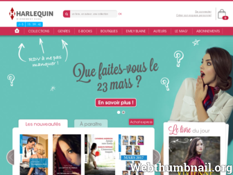 harlequin.fr website preview