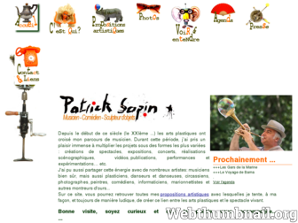 patricksapin.org website preview