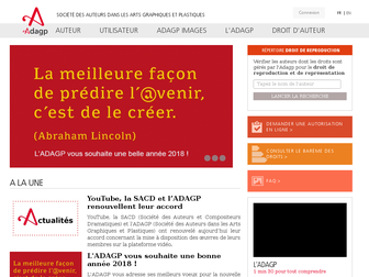 adagp.fr website preview