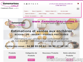 damemarteau-online.fr website preview