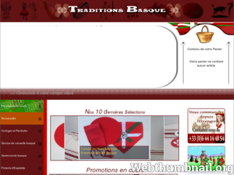 traditions-basque.fr website preview