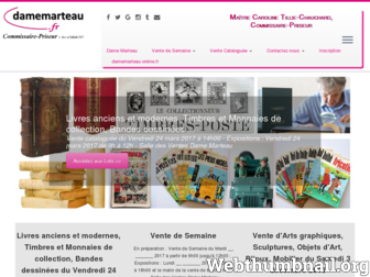 damemarteau.fr website preview